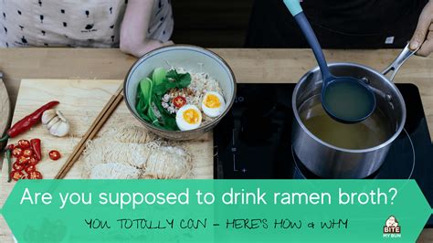 are you supposed to drink cheap ramen broth